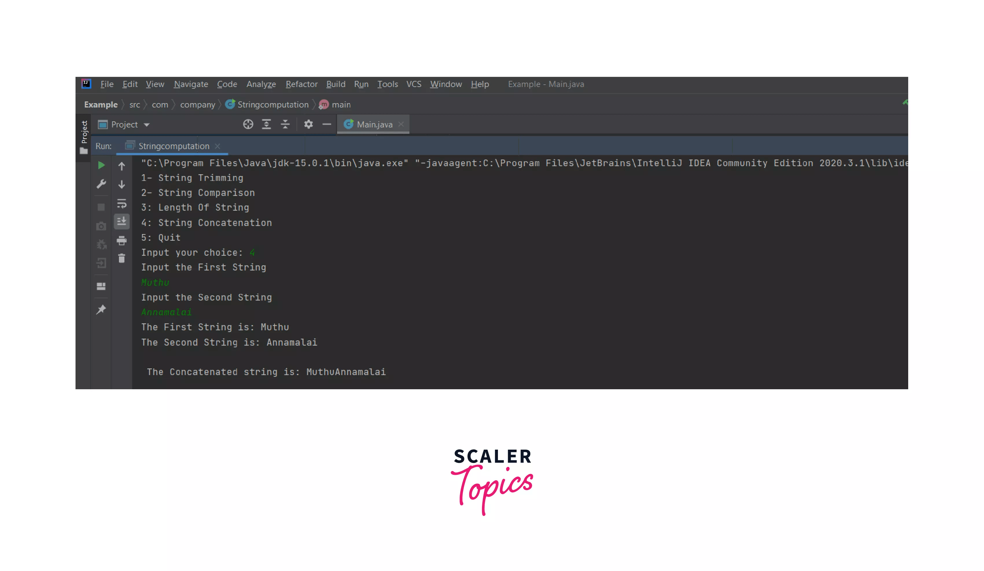 Menu Driven Program in Java Scaler Topics