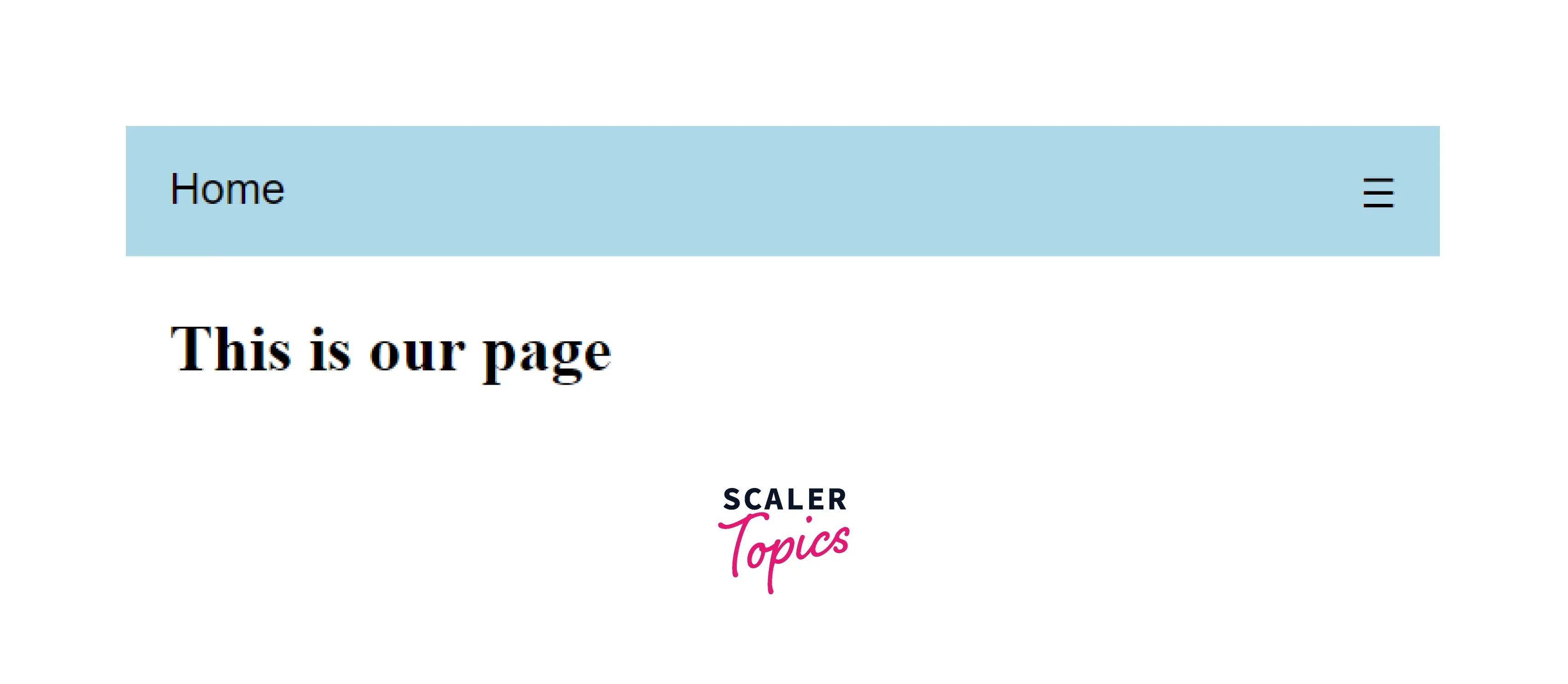 how to create a navigation bar in html? Scaler Topics
