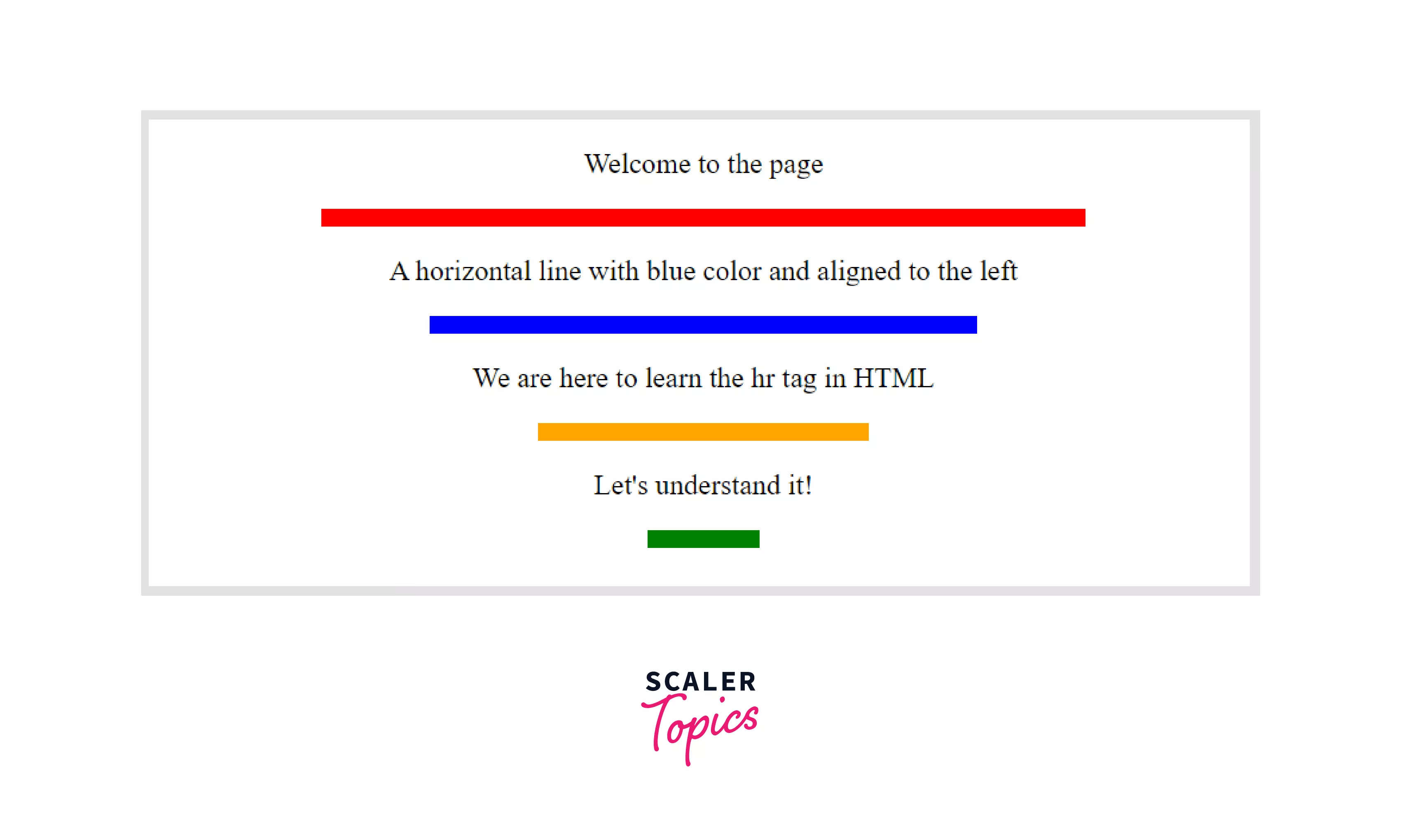 The Use of Tag in HTML Scaler Topics