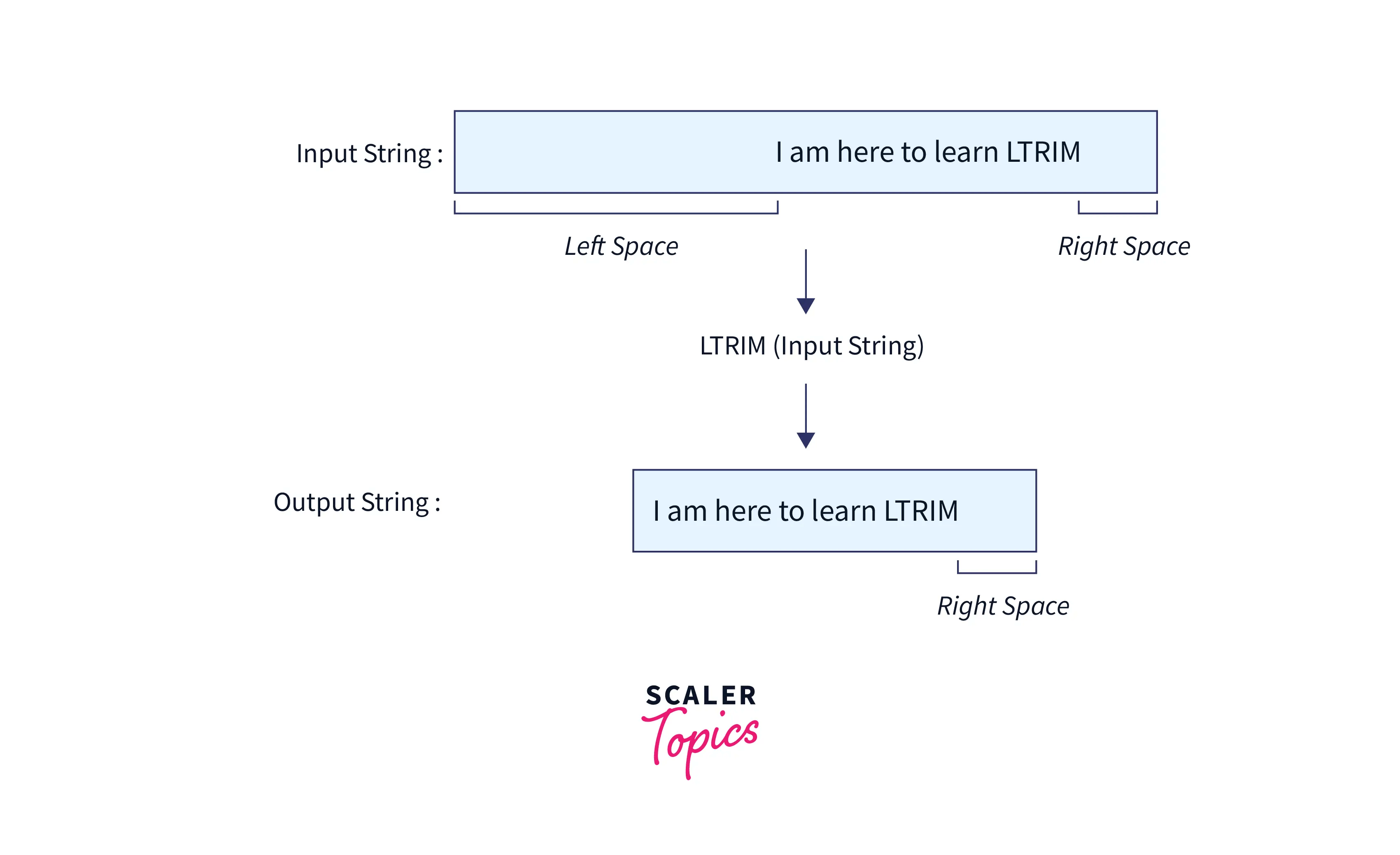 SQL Server TRIM() Function Scaler Topics