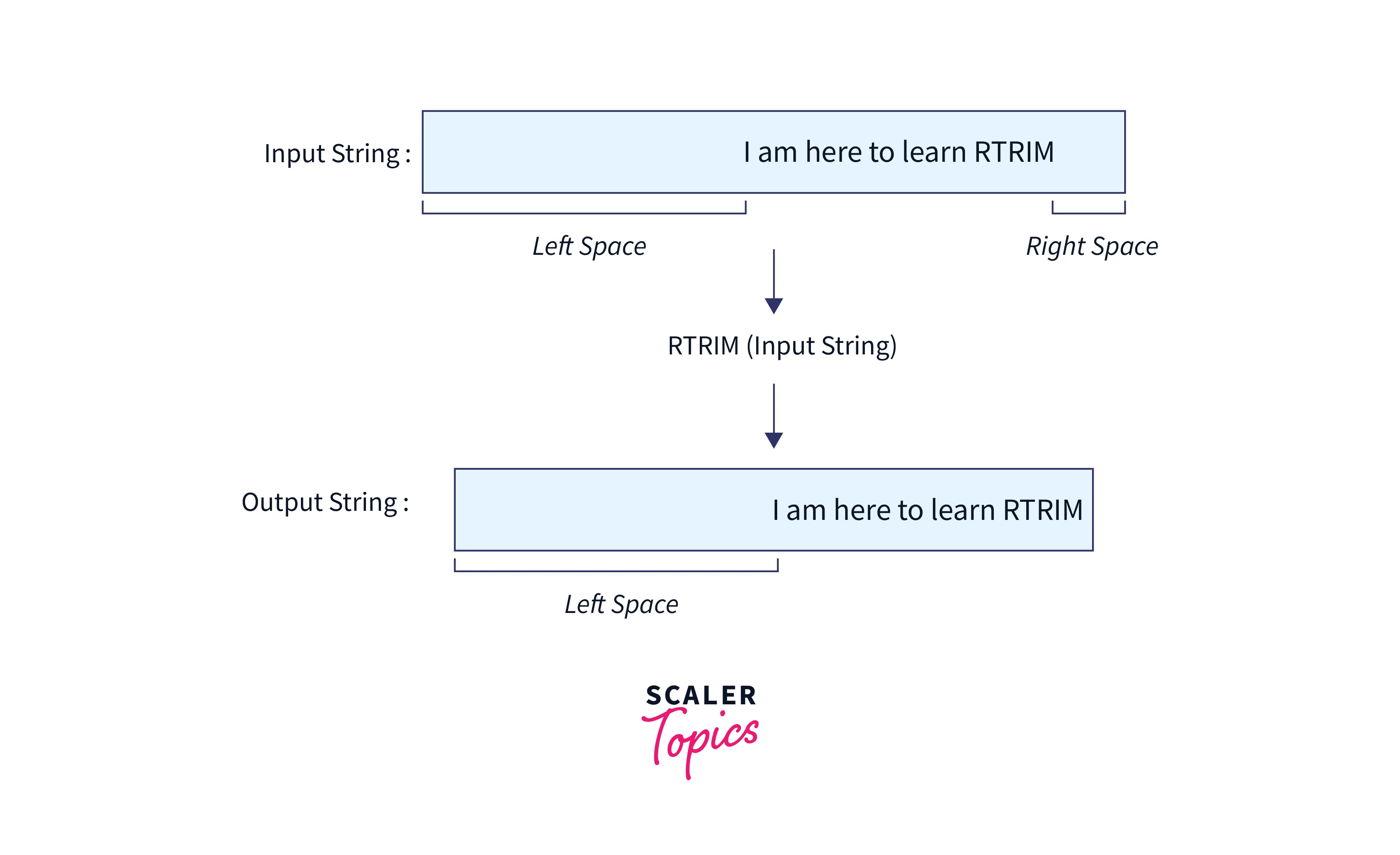 SQL Server TRIM() Function Scaler Topics