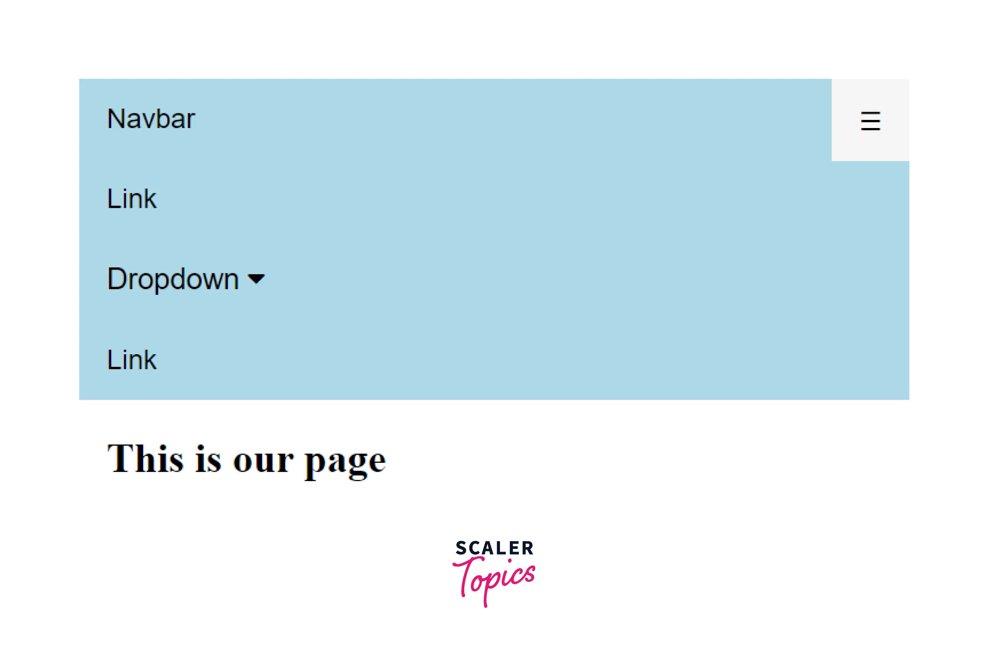 how to create a navigation bar in html? Scaler Topics