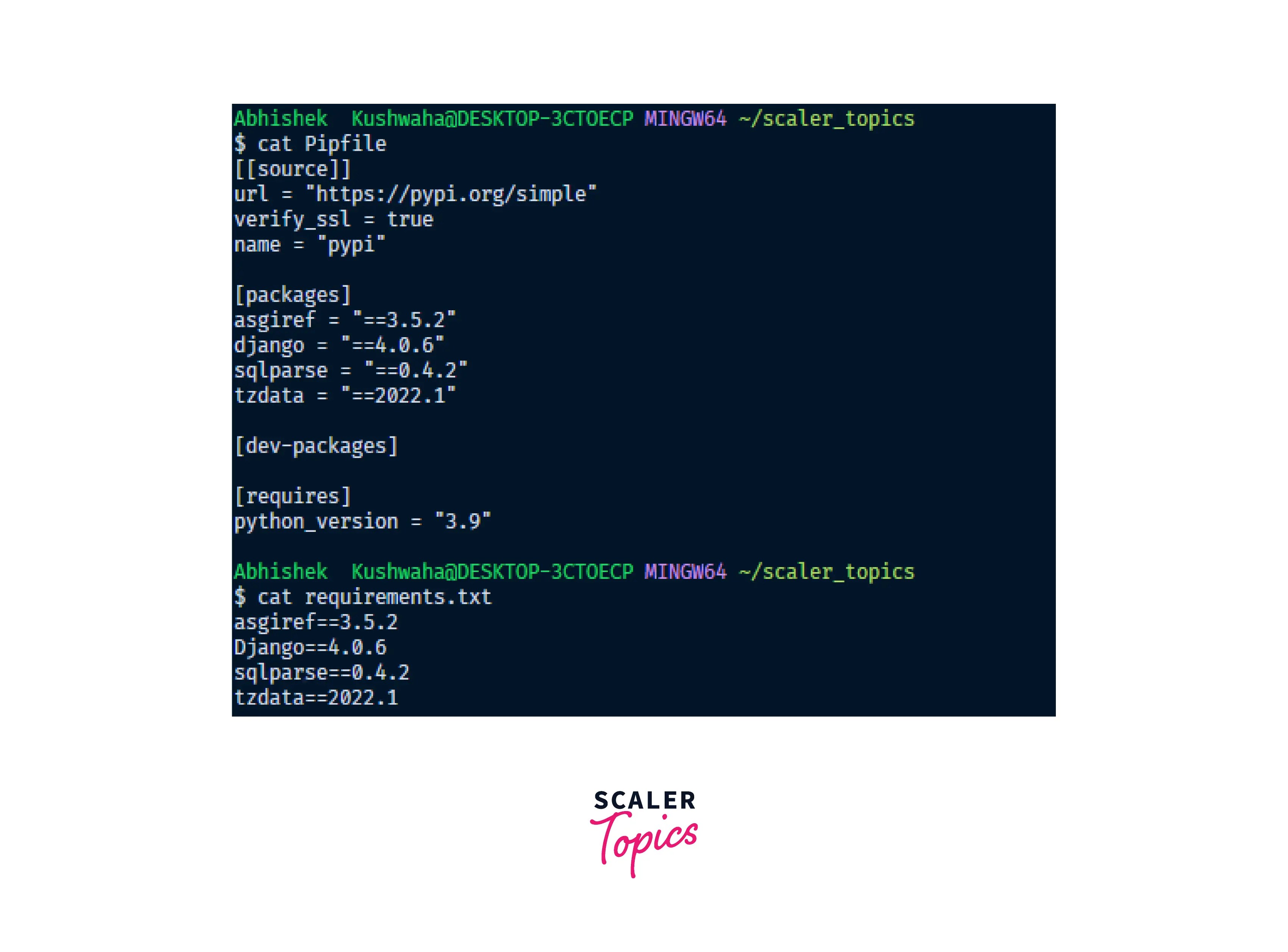 how to create requirements.txt python? Scaler Topics