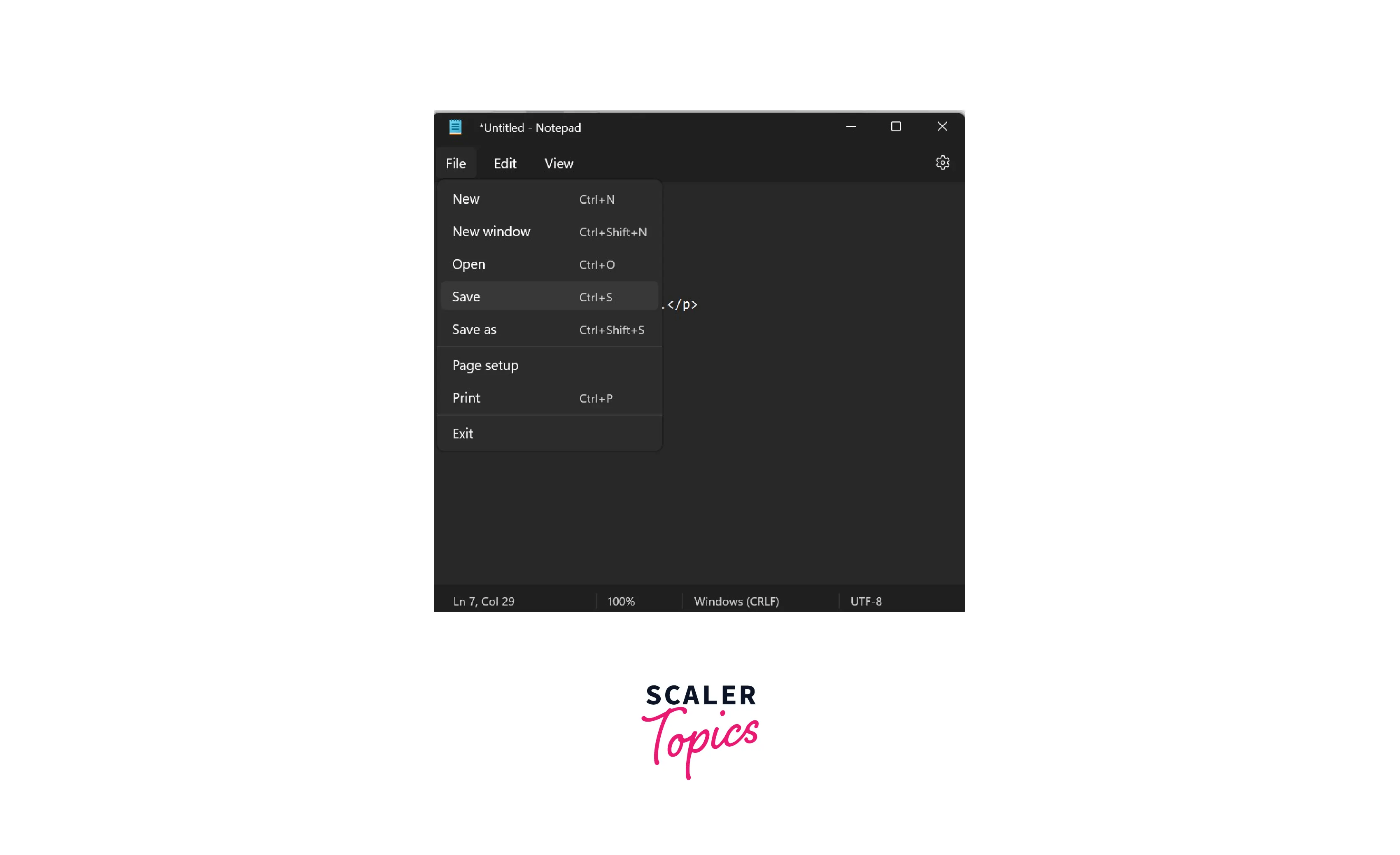 How to save html files