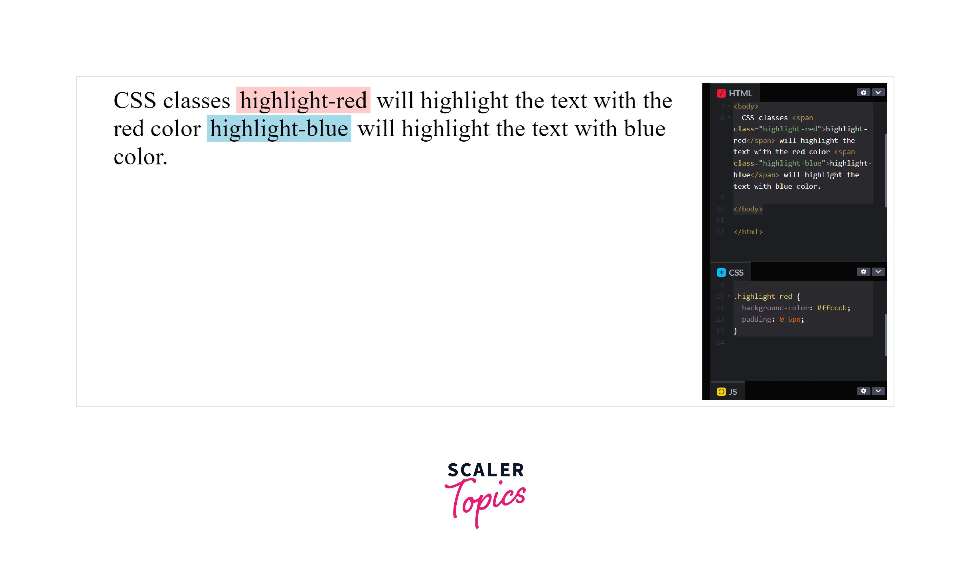 How to Highlight Text in Color Using HTML and CSS? Scaler Topics