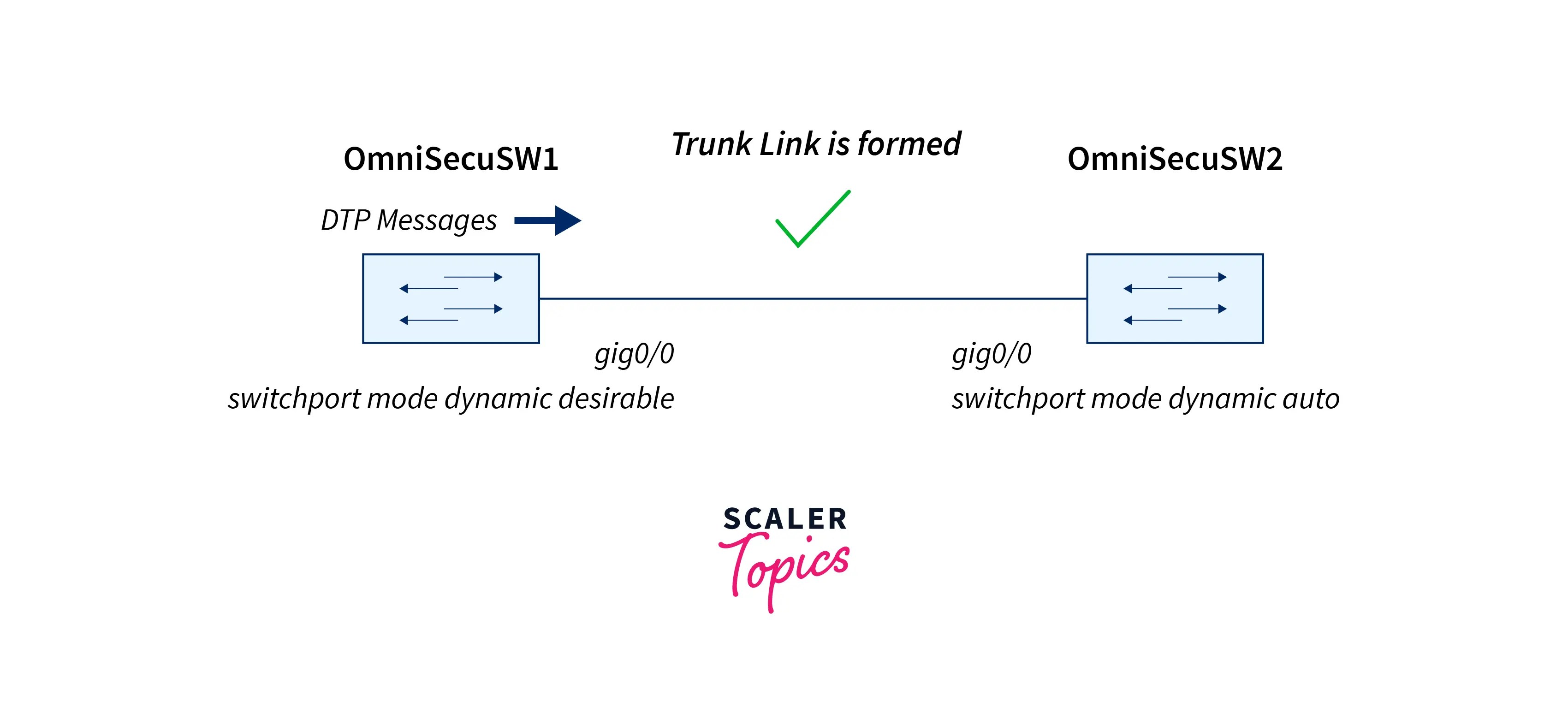 Dynamic Trunking Protocol (DTP) Scaler Topics