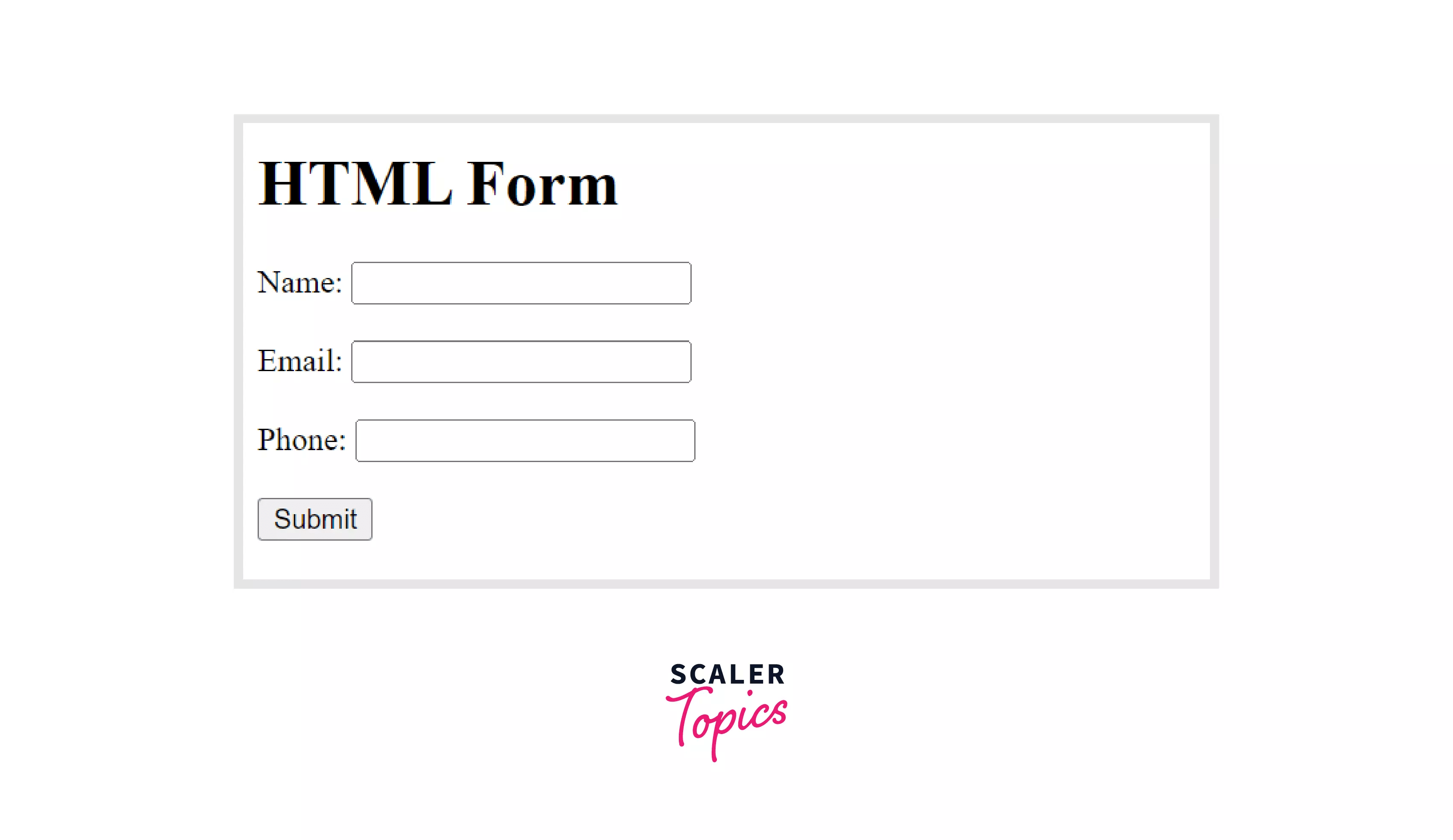 tag in HTML Scaler Topics