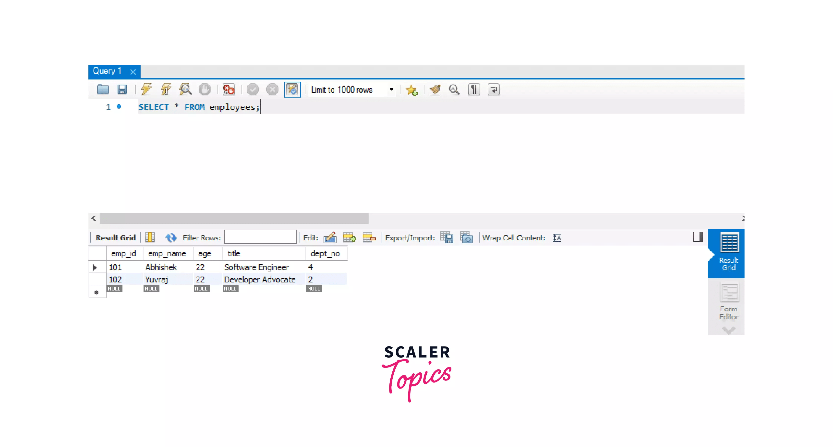 Lock Table Scaler Topics