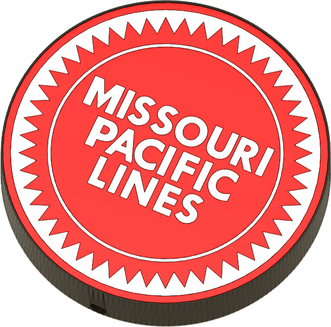 Lightbox Missouri Pacific Red White Scale Railroad Models