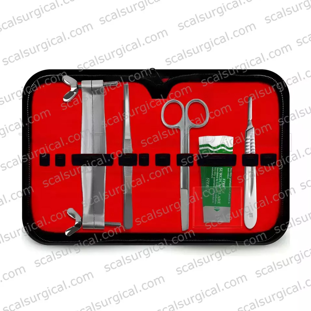 Dog Ear Cropping Clamp Guide Tools Kit with Pouch Ear Trimming Clamp