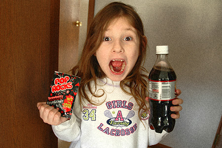 pop rocks and soda explosion