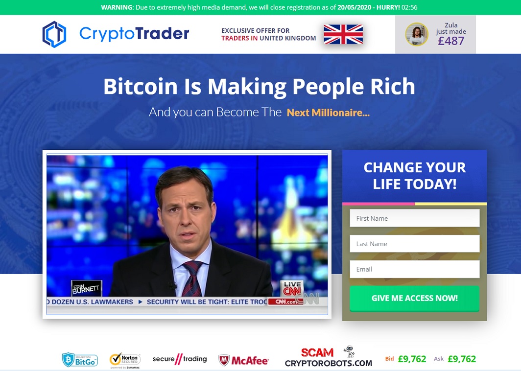 Crypto Trader Review, Scam or Legit? Scam Crypto Robots