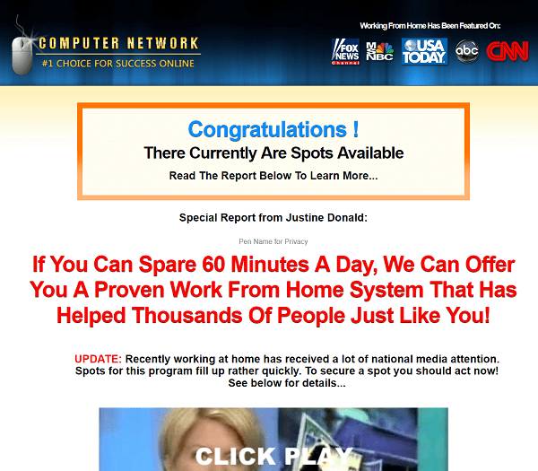 Computer Network Work From Home Job Review Scam? ScamXposer