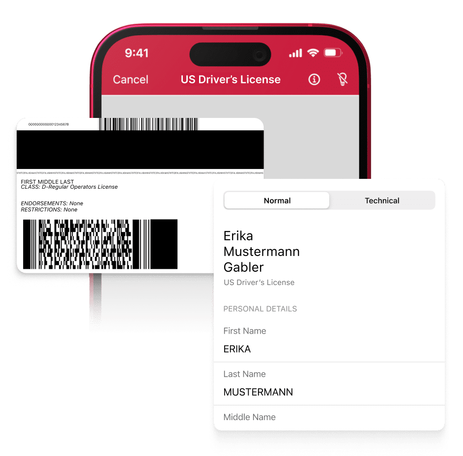Driver's License Scanner Scanbot SDK
