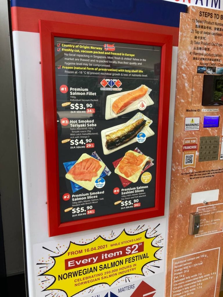 Norwegian Salmon sashimi is now available in over 100 Singaporean