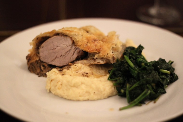 Recipe pork fillet en croûte (v. 3) with mushroom crème Scandelights