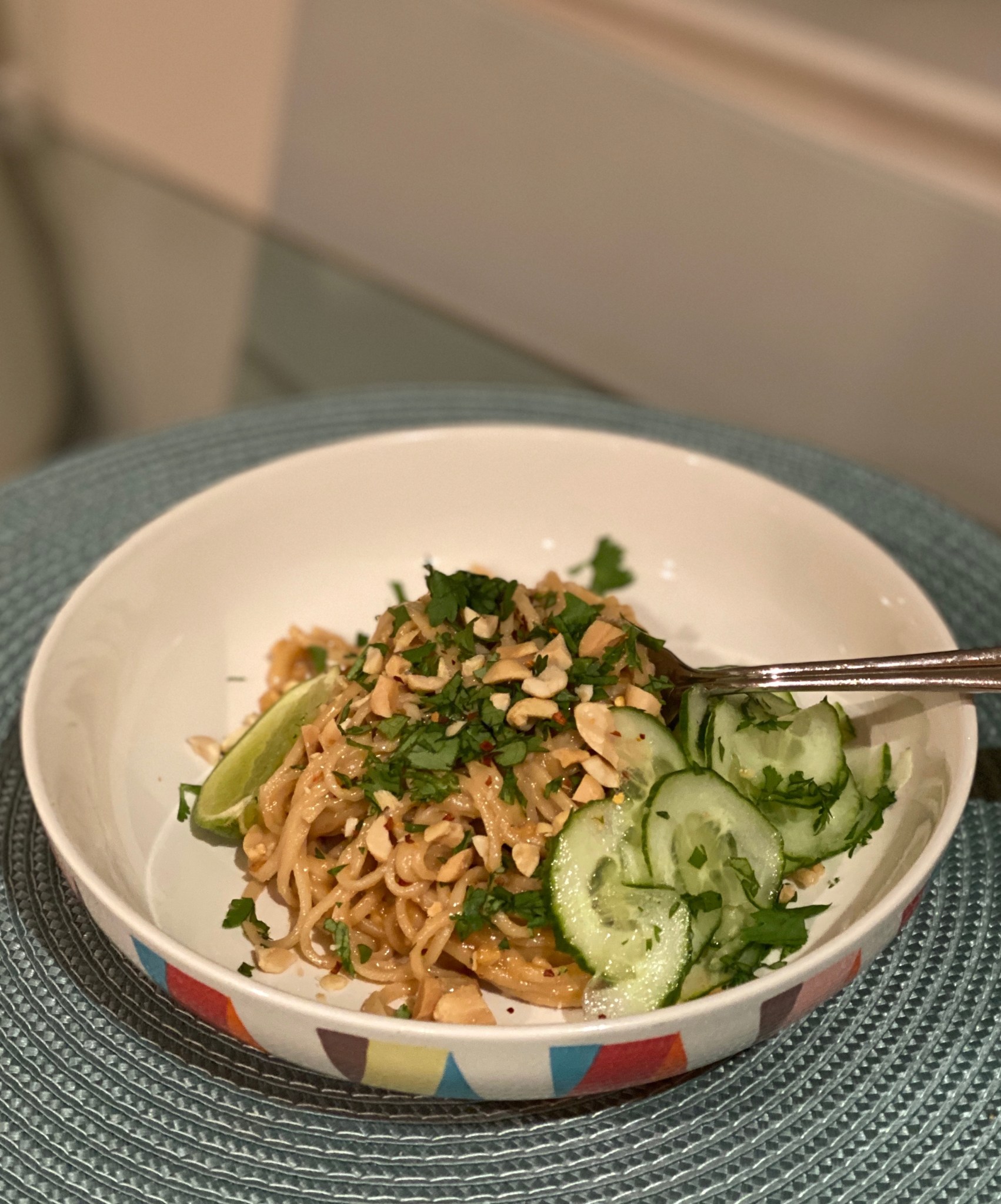 Updated Peanut Butter Noodles with Cucumber! Scandelights