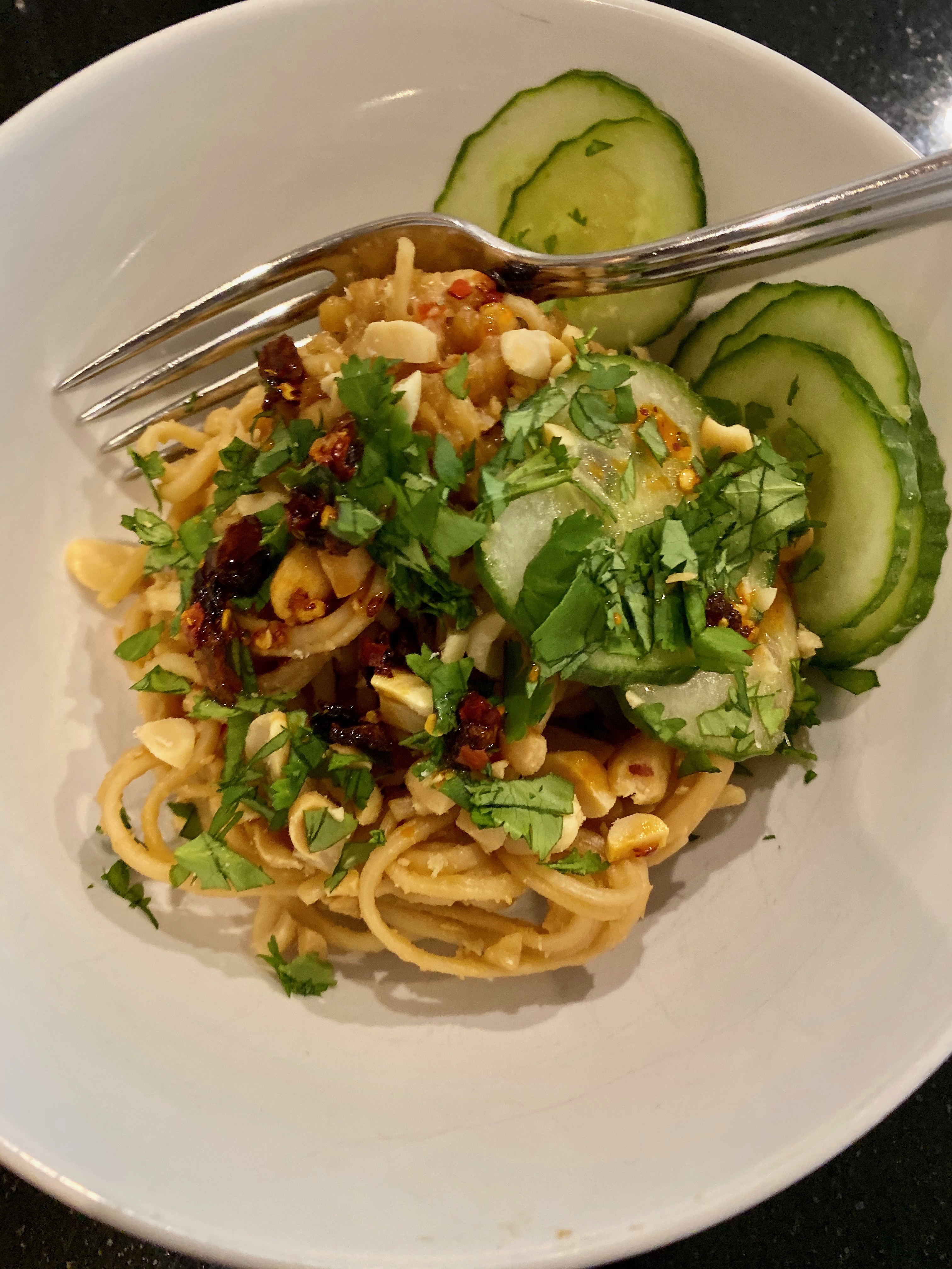 Updated Peanut Butter Noodles with Cucumber! Scandelights
