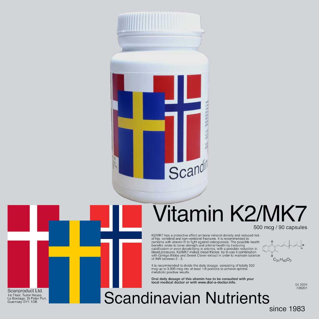 Vitamin K2 Mk7 1mg 90 Capsules