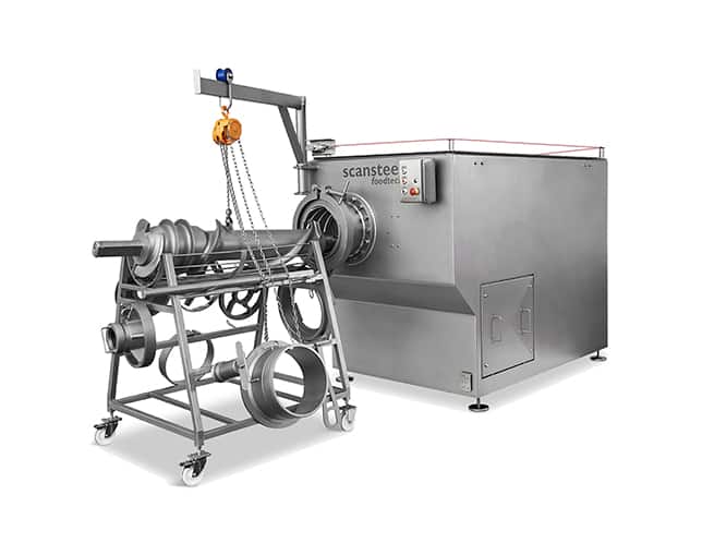 SINGLE WORM/AUGER MEAT GRINDER scansteel foodtech