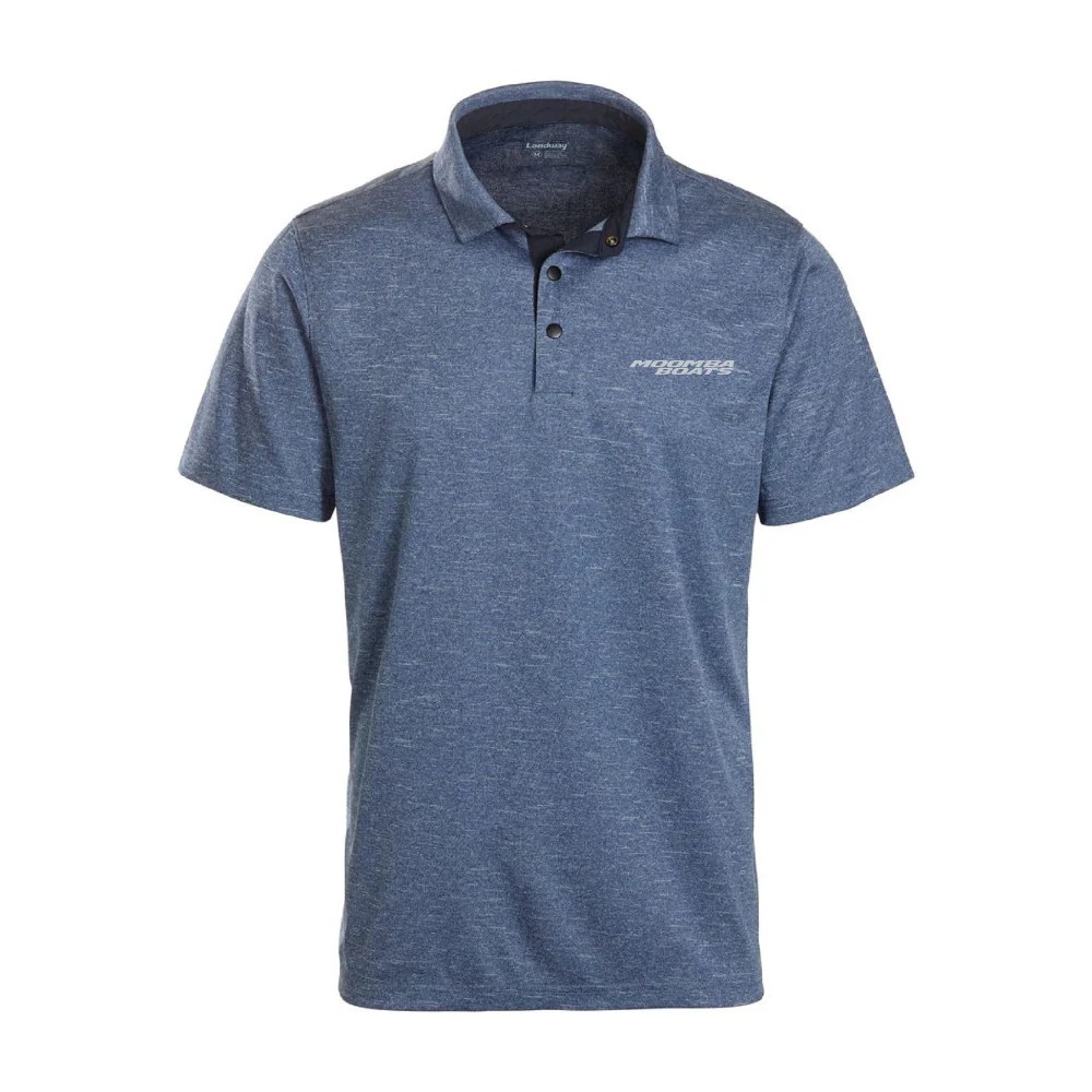 Moomba Walker Melange Polo Heather Navy CLEARANCE Skier's Choice
