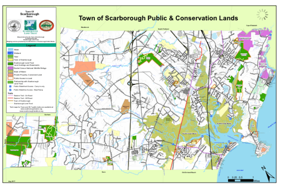 Conservation Map Scarborough Land Trust