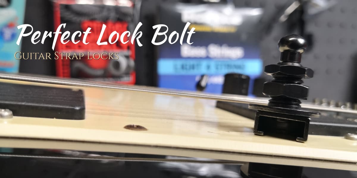 Perfect Lock Bolt guitar strap locks Scarebear
