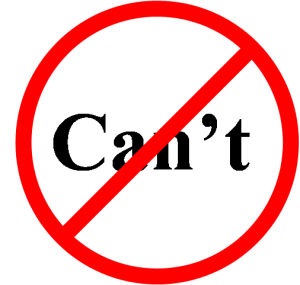 Eliminating My Cannots | I am Sara, See me RAWR!