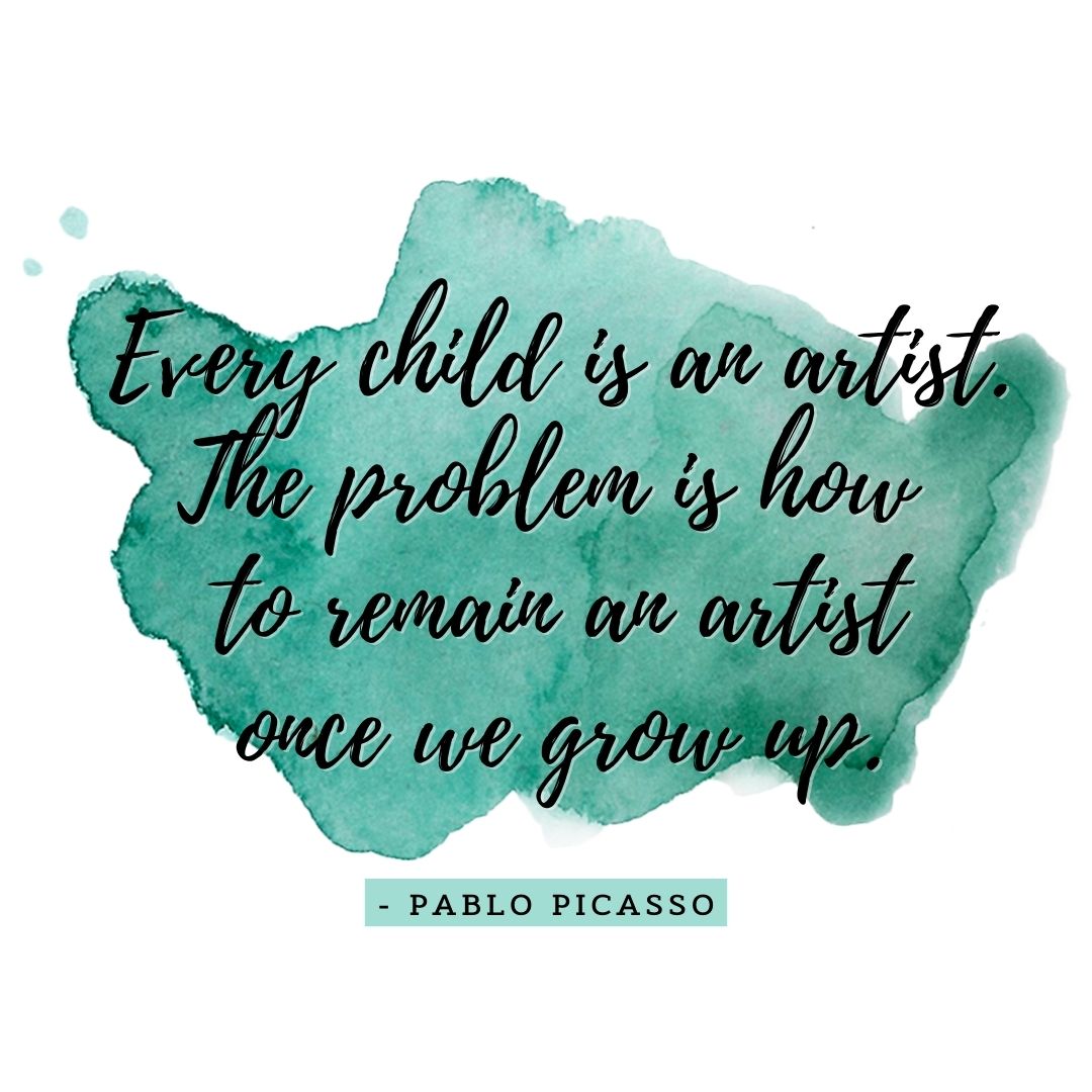 Every child is an artist. The problem is how... Scattered Quotes