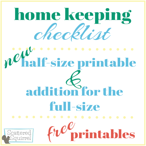 New Home Checklist Printable