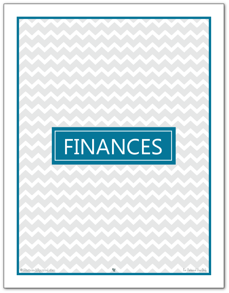 Monthly Family Budget Printables