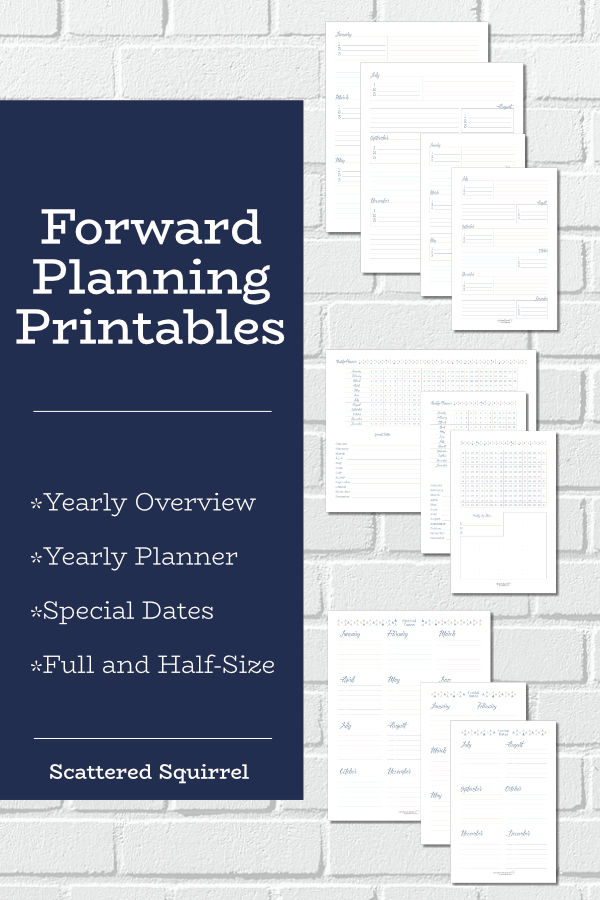 Three Forward Planning Printables Scattered Squirrel