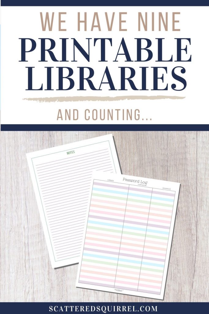 Free Printables Scattered Squirrel