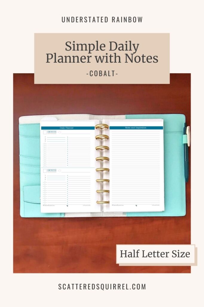 Here Are the HalfSize Day Planner Printables