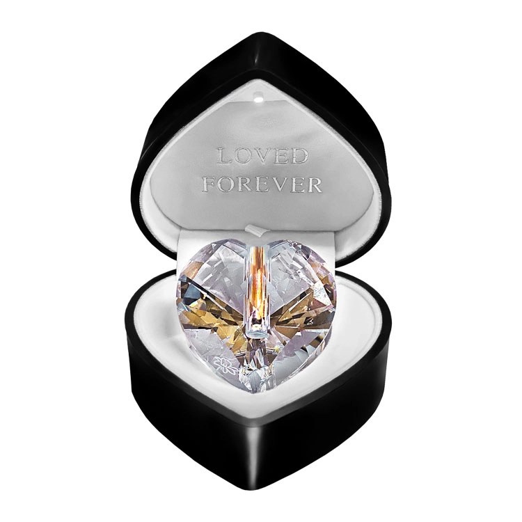 Swarovski Elements Crystal Keepsake Heart Scattering Ashes