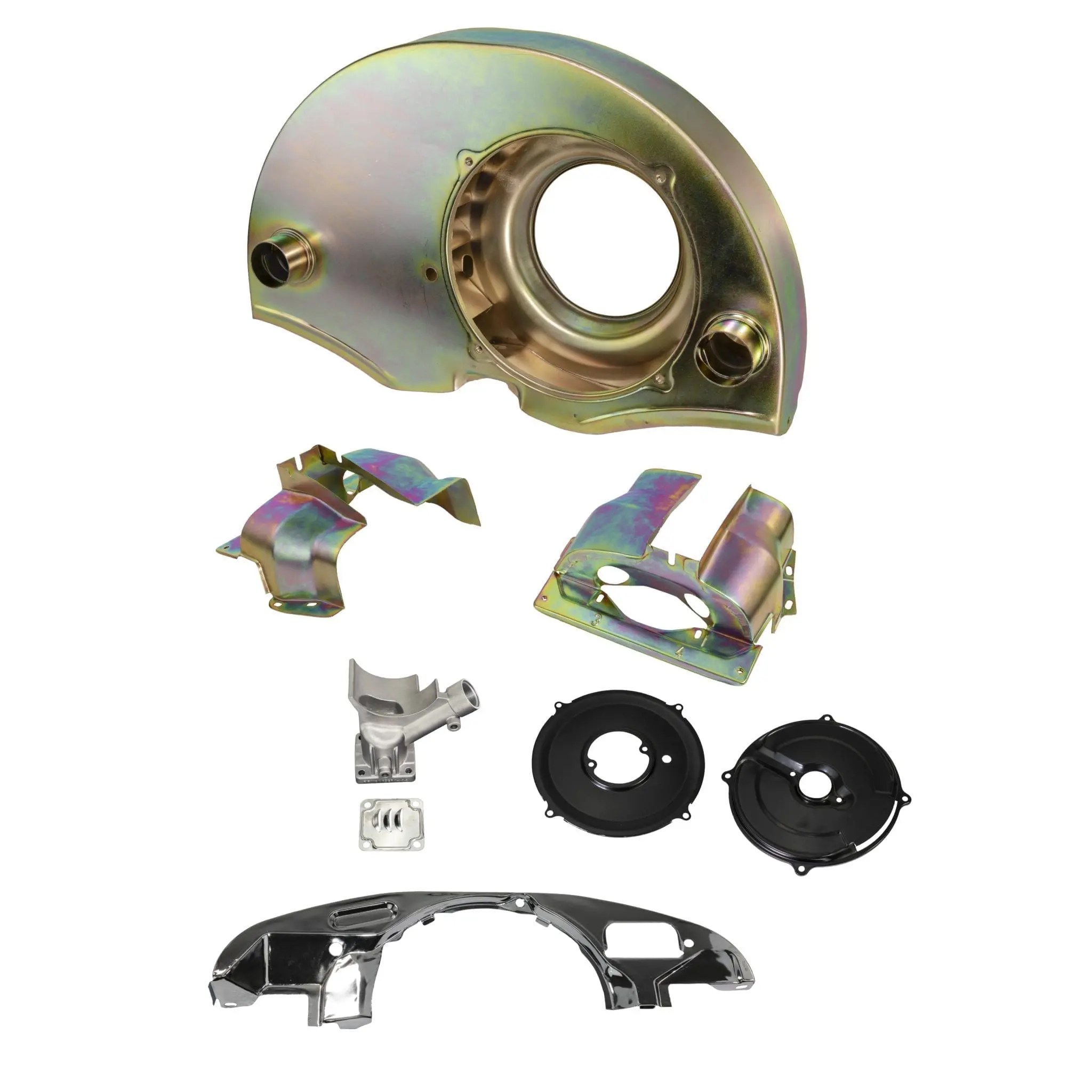 6Piece Fan Shroud Kit with Air Ducts Paintable SCAT VW