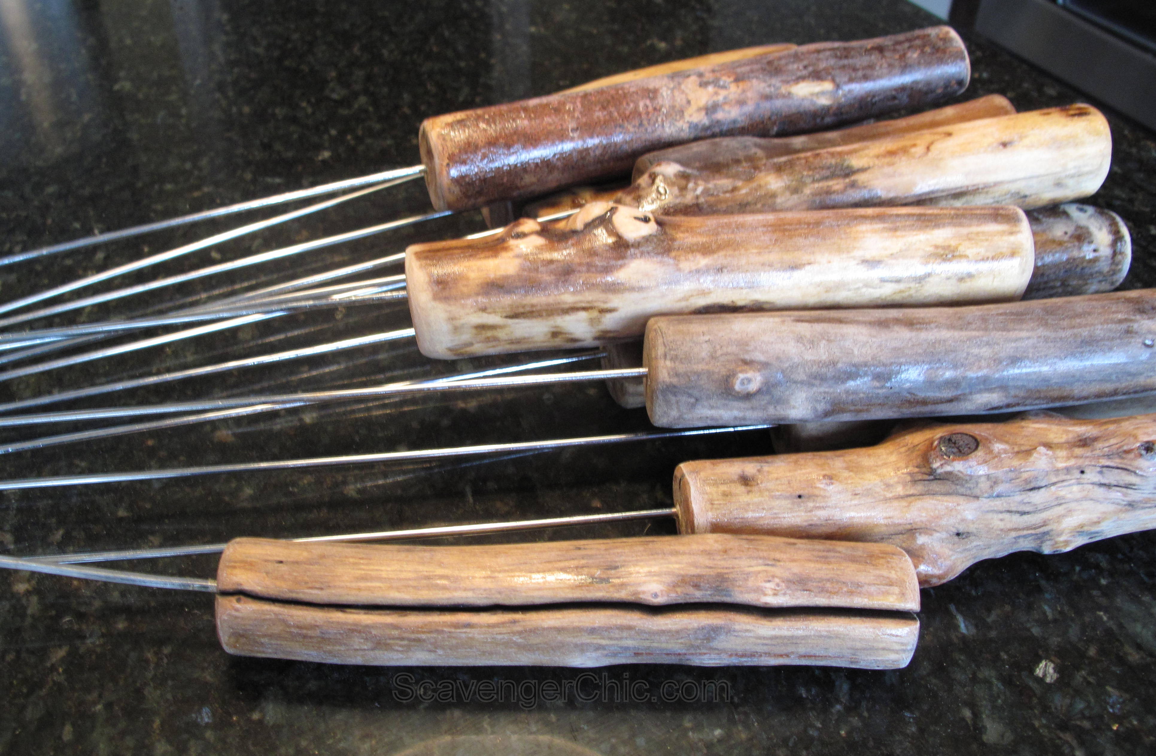 Wood marshmallow sticks diy, roasting sticks diy, camp fire forks, s