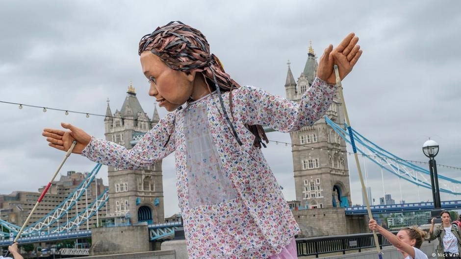 'Little Amal' Largerthanlife refugee puppet tours Europe InfoMigrants