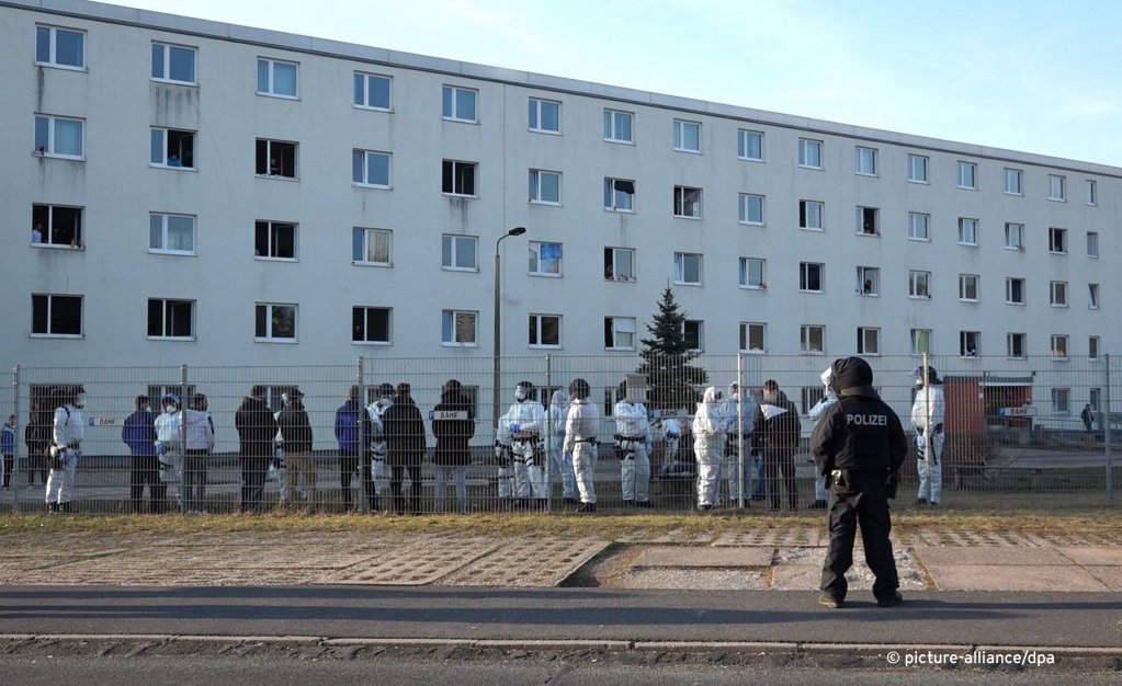 Allemagne des migrants protestent contre leur mise en quarantaine