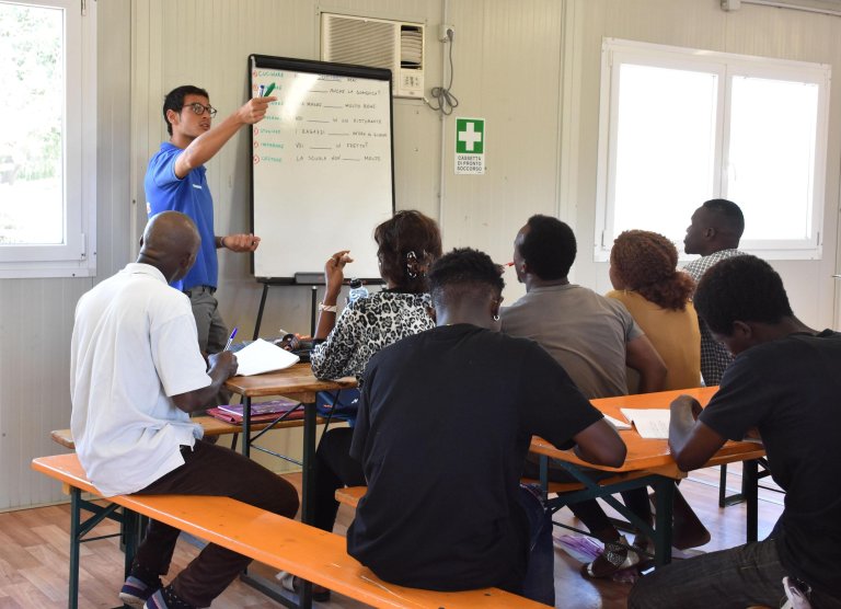 Italian language course in Rome to help migrants join work force