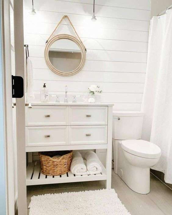 Putting up shiplap in bathroom The Magic of Shiplap