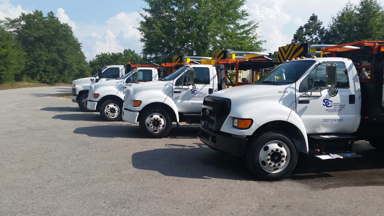 Southern Commercial Development Crash Trucks and Traffic Control