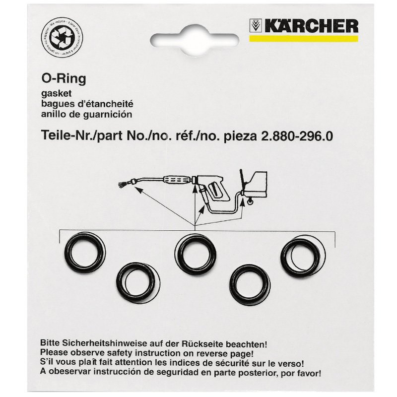 Karcher ORings, Package Of 5 2.880990.0