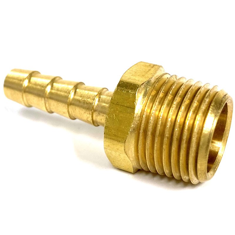 Hose Barb, Brass, 1/2" Barb x 1/2" MPT — 8.705109.0