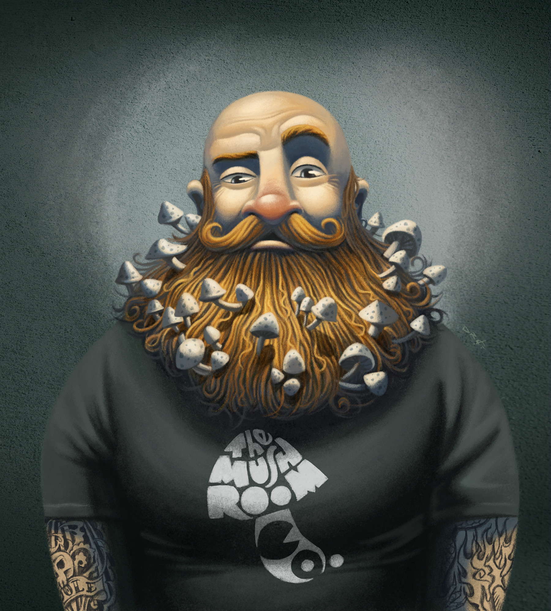 Illustrating The Mushroom Man Scene360