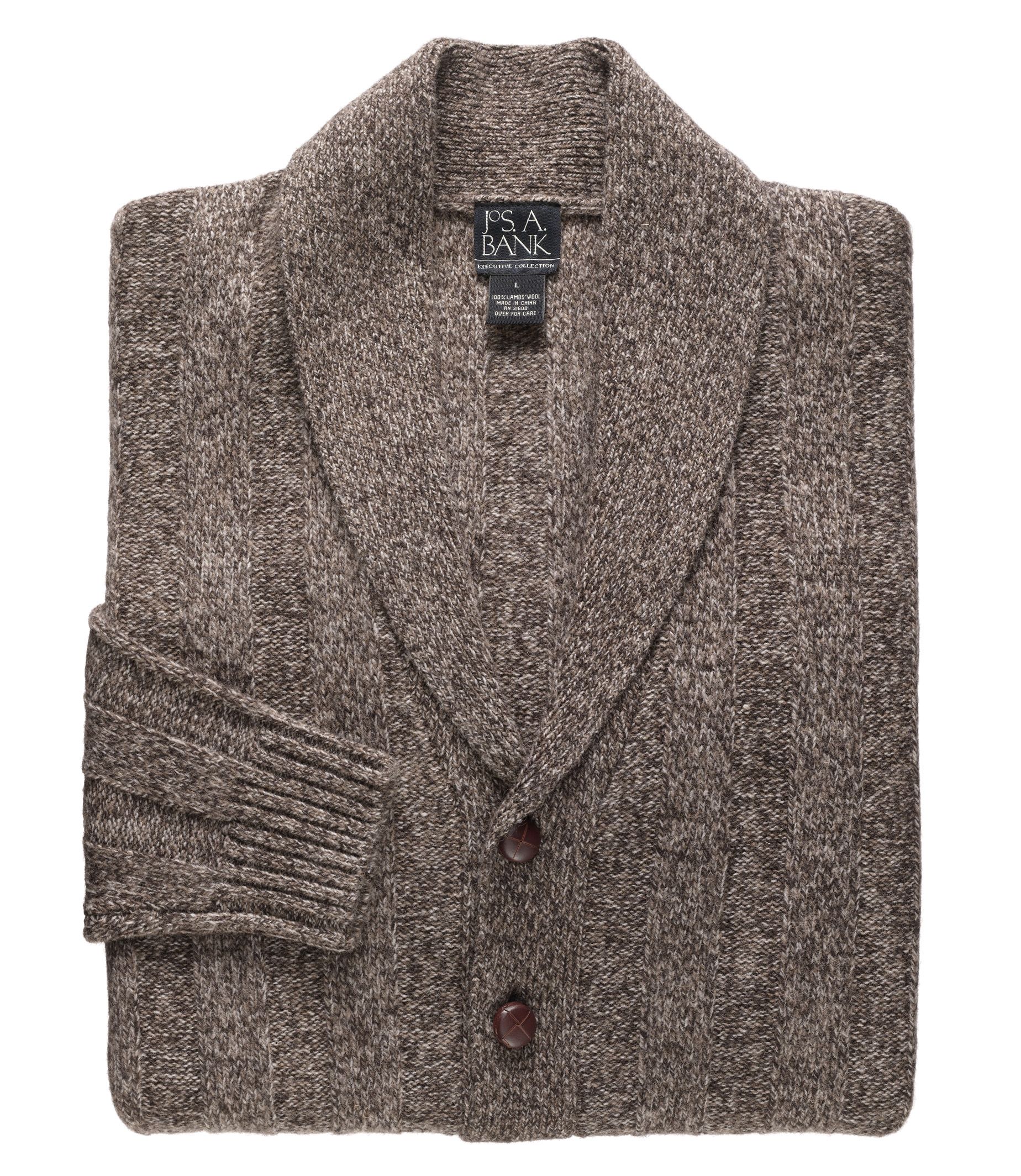 Lambswool Shawl Collar Cardigan Sweater Fiveworks
