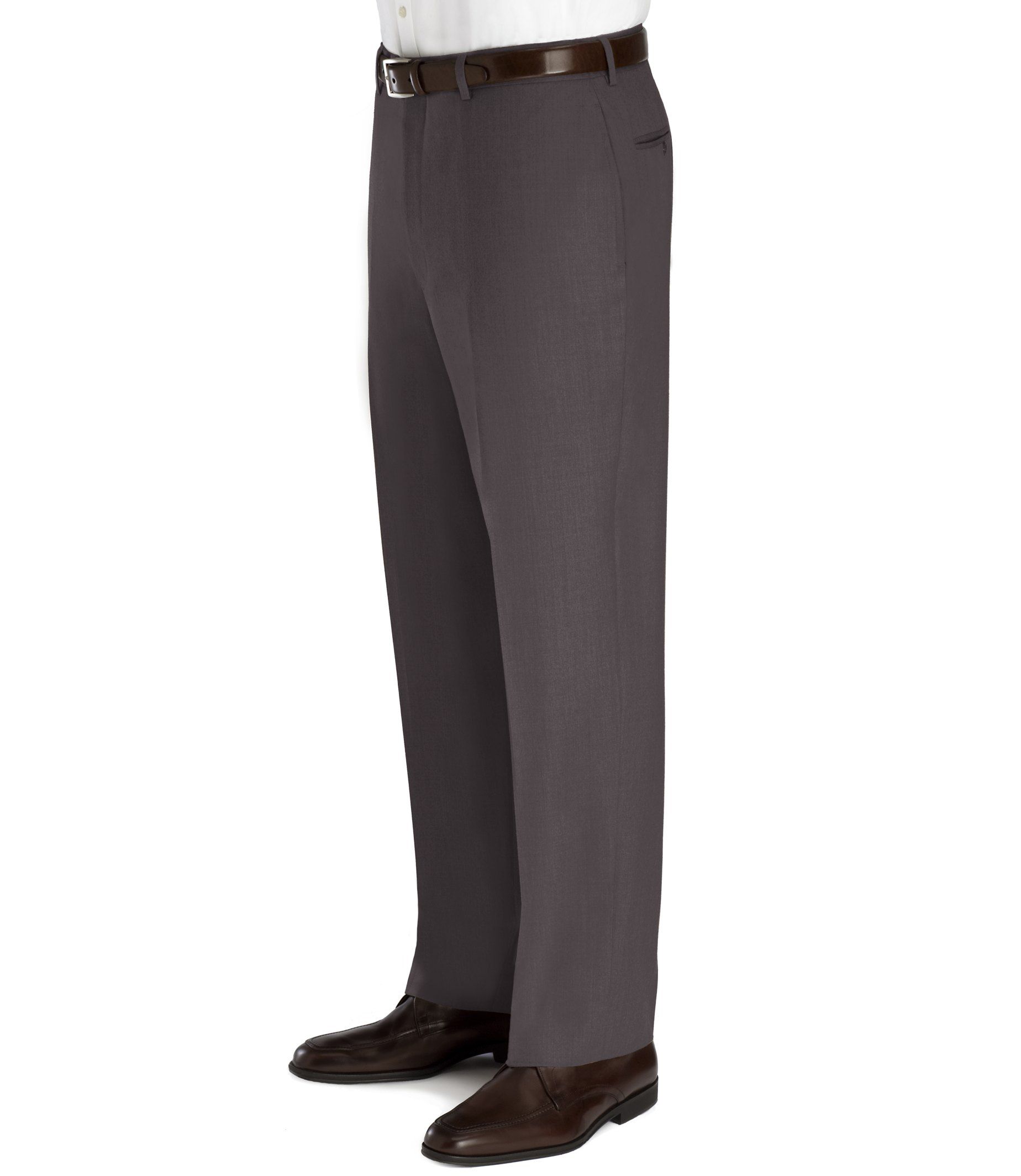 Wool/cashmere Plain Front Trouser Fiveworks