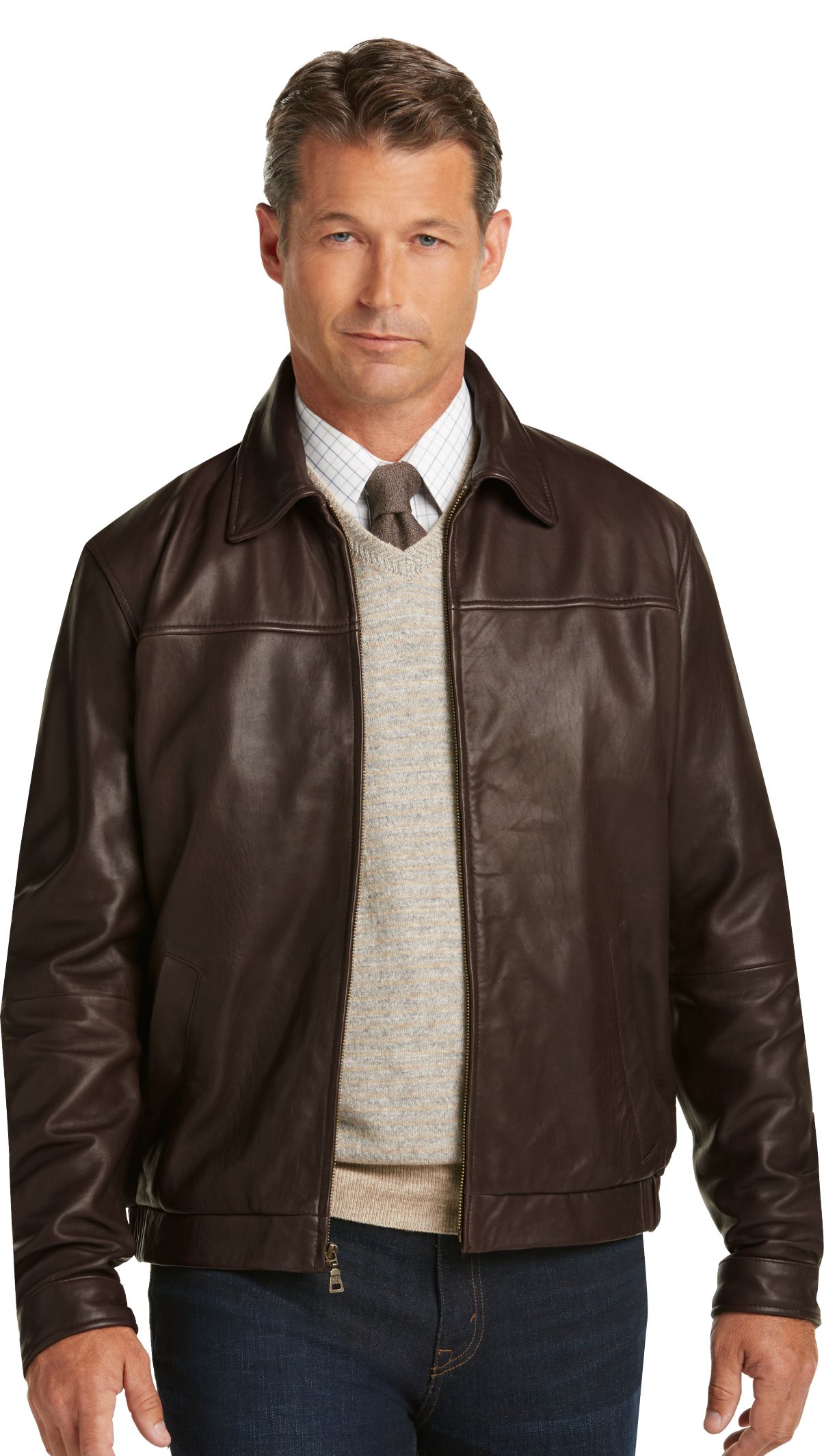 Classic Mens Leather Bomber Jackets Varsity Apparel Jackets