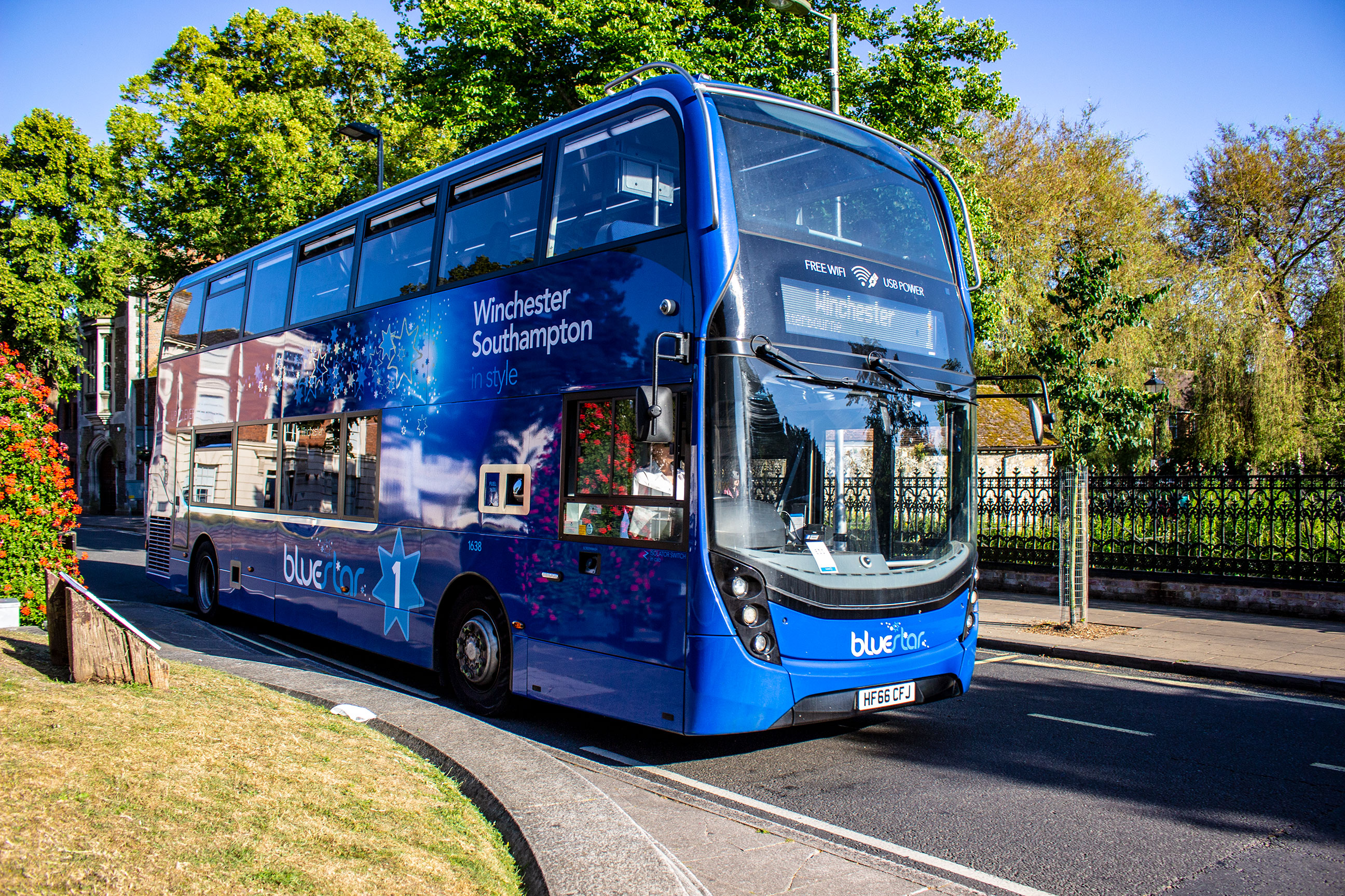 Winchester to Southampton via Chandlers Ford Bluestar 1 Scenic Buses