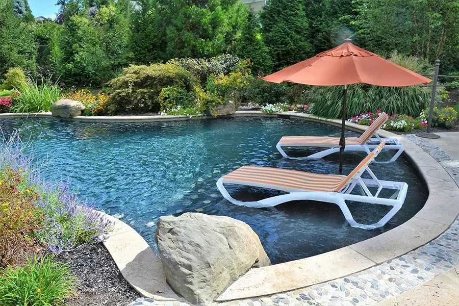 Freeform Waterfall Pool, Wyckoff NJ
